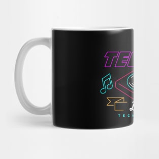 Detroit Techno Vintage Retro 80s Music Mug